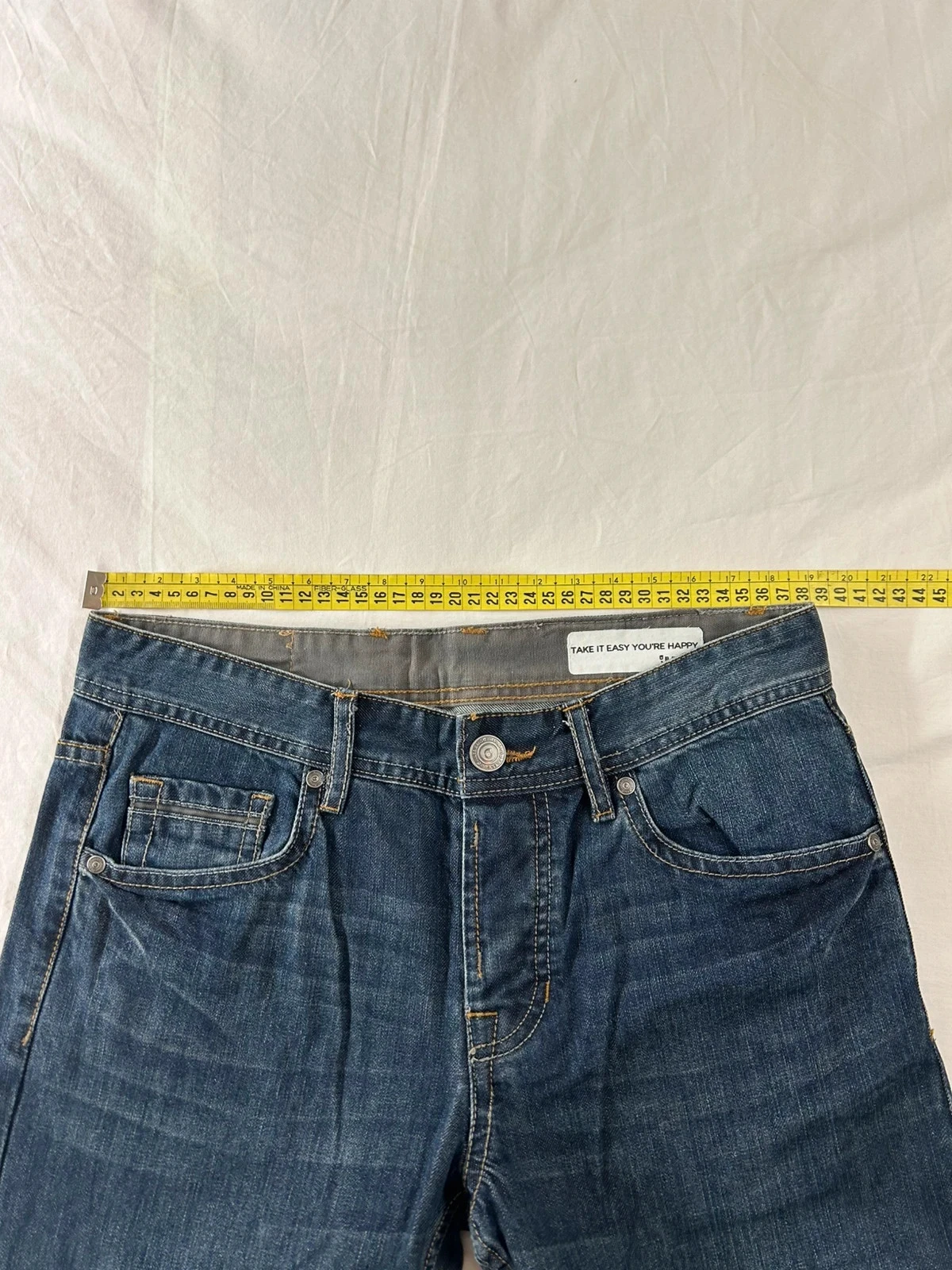 Jules navy blue straight cut jeans w26 l34 – photo 7